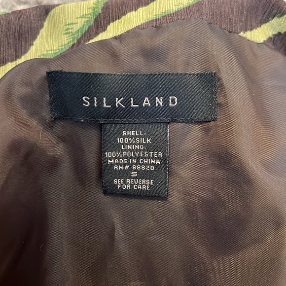 SilkLand Silk One Button Front Blazer with Pockets, Sz. S. - Picture 8 of 8